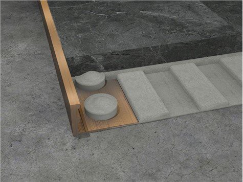 L سائز پیتل ٹائل ٹرم