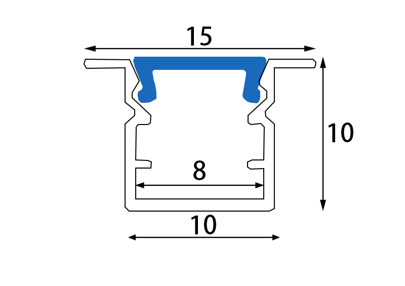 HM 454 surface mount led tape light channel drawing HM 454 surface mount led tape light channel drawing