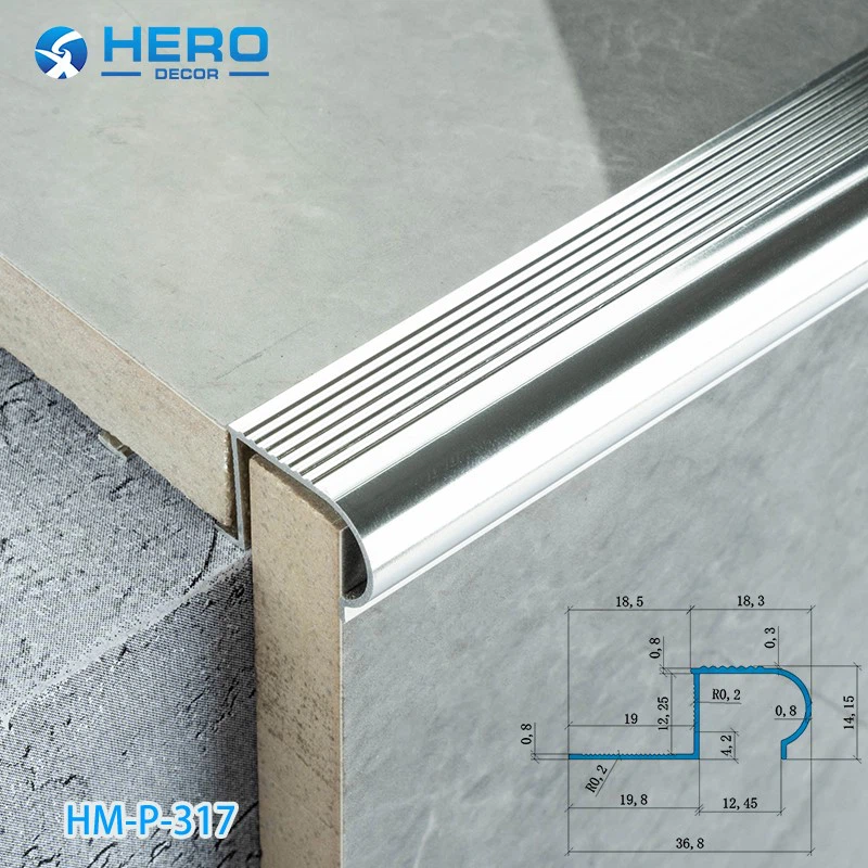 HM-P-317 Staircase Nose Molding HM-P-317 Staircase Nose Molding